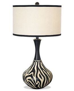 National Geographic Table Lamp, Zebra Stripe   Lighting & Lamps   for