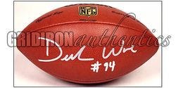 DeMarcus Ware Dallas Cowboys Autographed Wilson Football GA