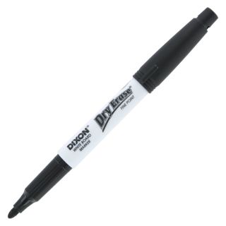 12 Dixon Black Ink Fine Dry Erase Whiteboard Markers