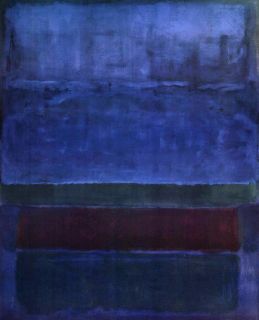 Mark Rothko Blue Green Brown Canvas Finest Museum Replica 37x30