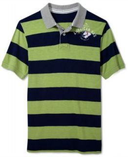 American Rag Shirt, Varsity Hooded Rugby Polo   Mens Polos