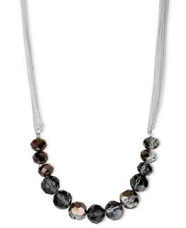 Kenneth Cole New York Necklace, Silver Tone Hematite Cherry Bead
