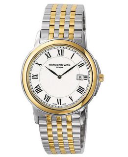 RAYMOND WEIL Watch, Mens Tradition Two Tone Stainless Steel Bracelet