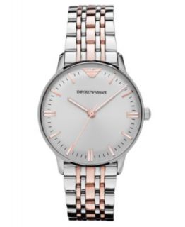 Emporio Armani Watch, Womens Two Tone Stainless Steel Bracelet 32mm