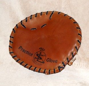 Markwort 9 Practice Glove Catchers Pancake Mitt Baseball Leather