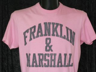Franklin Marshall Mens Pink Short Sleeve T Shirt Size Large