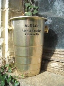 Vintage Shabby French Alsace Cave Cooperative Wine Cooler Ice Bucket
