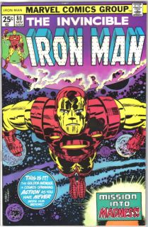Iron Man Comic Book 80 Marvel Comics 1975 Fine