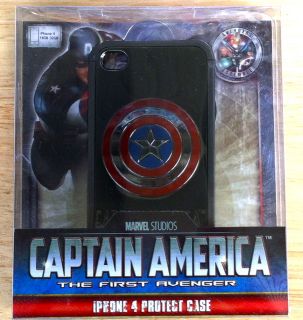 Marvel Studios Captain America iPhone 4 4S Hard Case RARE Design