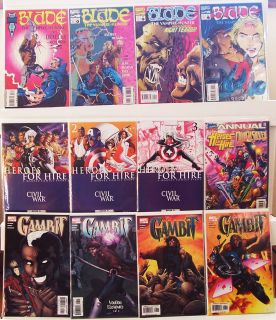 12 Marvel Comic Book Blade Heroes Gambit