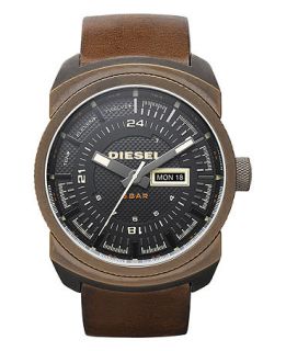 Diesel Watch, Brown Leather Strap 57x47mm DZ4239   All Watches