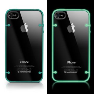 Marware Duoshell Case for Apple iPhone 4 4S Clear Glow Green