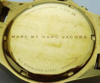 Marc by Marc Jacobs Henry MBM3039 Stainless Steel Gold Plated Watch