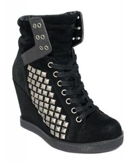 Report Shoes, Nadja Studded Wedge Sneakers