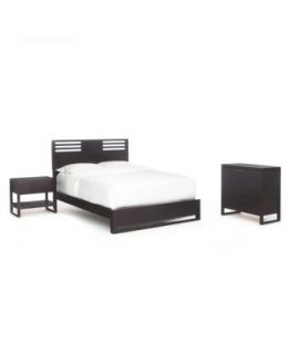 Tahoe Noir Bedroom Furniture, California King 3 Piece Set (Bed