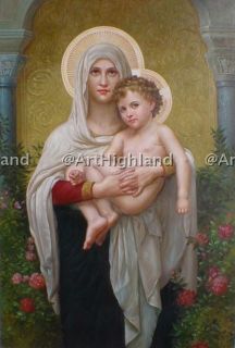 Religious Oil Paintings William Bouguereau Mary Jesus