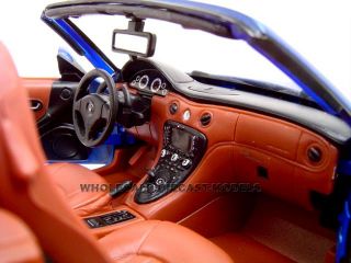 Maserati GT Spyder Blue 1 18 Diecast Model