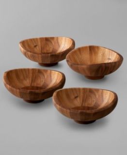 Nambe Butterfly Salad Bowl with Servers   Serveware   Dining
