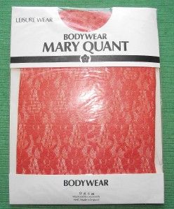 Vintage Mary Quant Orange Lace Leotard Body Stocking K