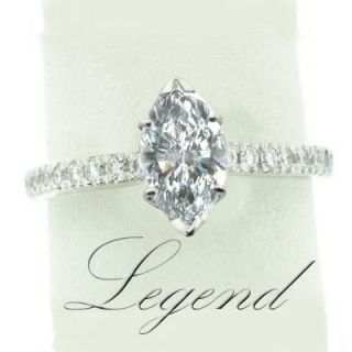 56 Carat Marquise Cut Diamond Engagement Ring F SI2 EGL