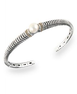EFFY Collection Pearl Bracelet, 18k Gold and Sterling Silver Cultured