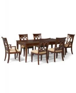 Emerson Dining Room Furniture, 7 Piece Set (Table, 4 Side Chairs and 2