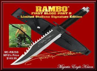 Master Cutlery Rambo II Sylvester Stallone Sig. Edition Bowie Knife