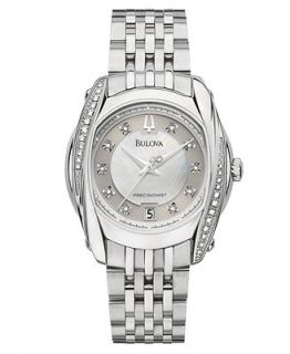 Bulova Watch, Womens Precisionist Stainless Steel Bracelet 32mm