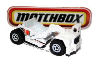 Matchbox Construction Trucks Scraper White