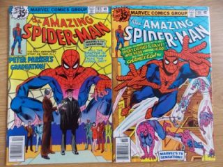 Amazing Spider Man #185 & 186 (1978) 9.2 HIGH GRADE Bronze Age; Stan