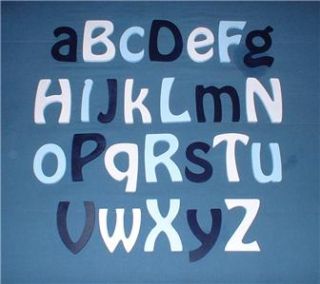 Size Complete Alphabet Set Painted Wooden Wall Letters Nursery
