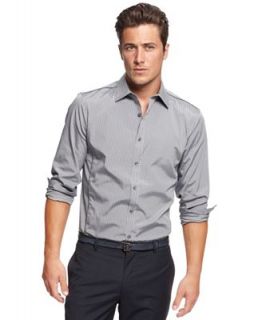 INC International Concepts Big & Tall Shirt, Long Sleeve Lurrey Stripe