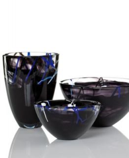 Kosta Boda Glass Bowl, Tempera Blue Medium   Bowls & Vases   for the