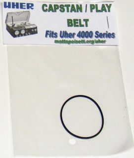 Uher 4000 4200 4400 Replacement Drive Belts New  Tutorial