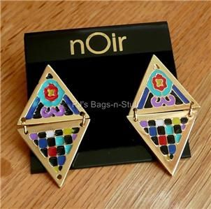 From their Hacienda Collection, nOirs Ofelia handpainted earrings