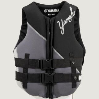 New Genuine Yamaha Black Women Medium Neoprene 2 Buckle PFD Life Vest
