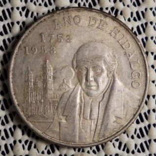 1953 Mexico 5 Pesos Silver Commemorative Coin