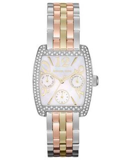 Michael Kors Watch, Womens Emma Tri Tone Stainless Steel Bracelet