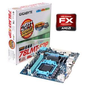 AMD FX4100 CPU; GigaByte GA 78LMT S2P Motherboard; 4GB DDR3 (1333Mhz