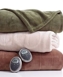Slumber Rest Blankets, Microvelvet Heated Twin Blanket