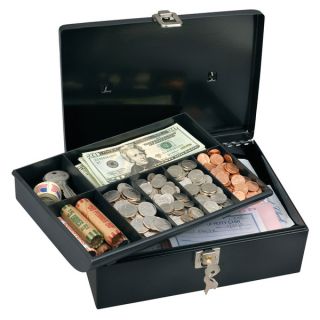 Image of New Master Lock 7113D Cash Box with 7 Compartment Tray