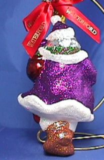 Waterford Holiday Hierlooms Maypole Santa Christmas Ornament