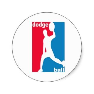 National Dodgeball Association Logo Round Sticker