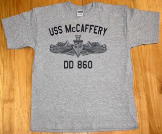 US USN Navy USS McCaffery DD 860 Destroyer T Shirt