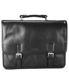 Kenneth Cole Reaction Business Case, Leather Double Gusset Flapover