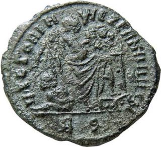 Maxentius AE Half Follis Authentic Ancient Roman Coin