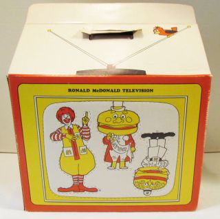 McDonalds Ronald McDonald 1970s Television TV Box Premium Theatre