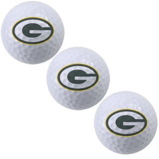 McArthur Green Bay Packers 3 Pack of Team Logo Golf Balls