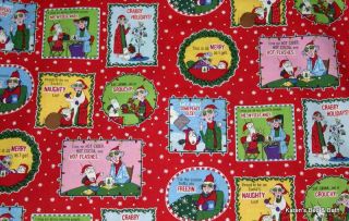 Crabby Maxine Christmas Cartoon Old Folks Funny Quips Red Curtain
