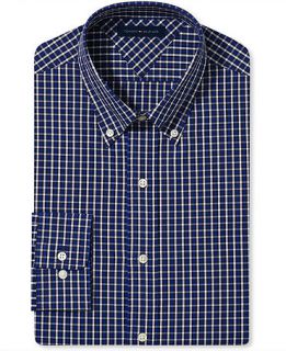 Tommy Hilfiger Dress Shirt, Box Check Long Sleeve Shirt   Mens Dress